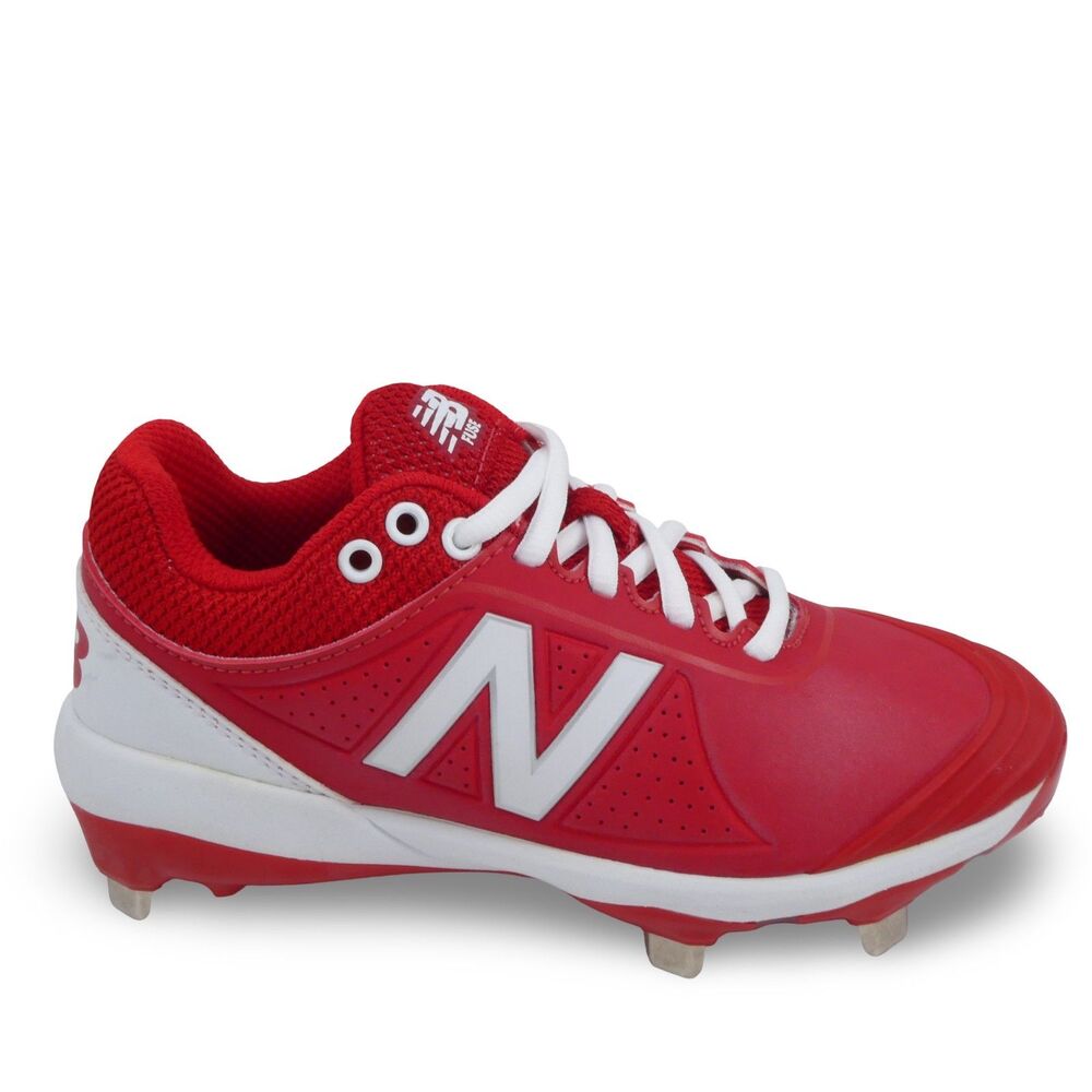 New Balance SMFUSER2 Women's 5 B Red Slip On Shoes Metal Softball Cleats